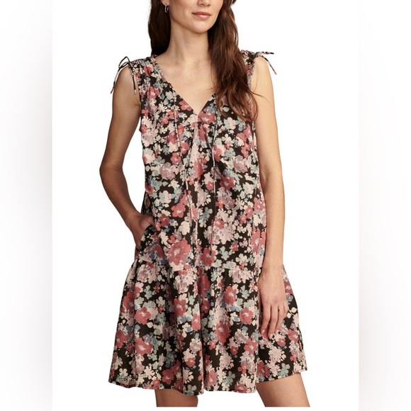 Lucky Brand Dresses & Skirts - LUCKY BRAND | Women's Cotton Tiered Floral Sleeveless Mini Dress Lined | Size XS